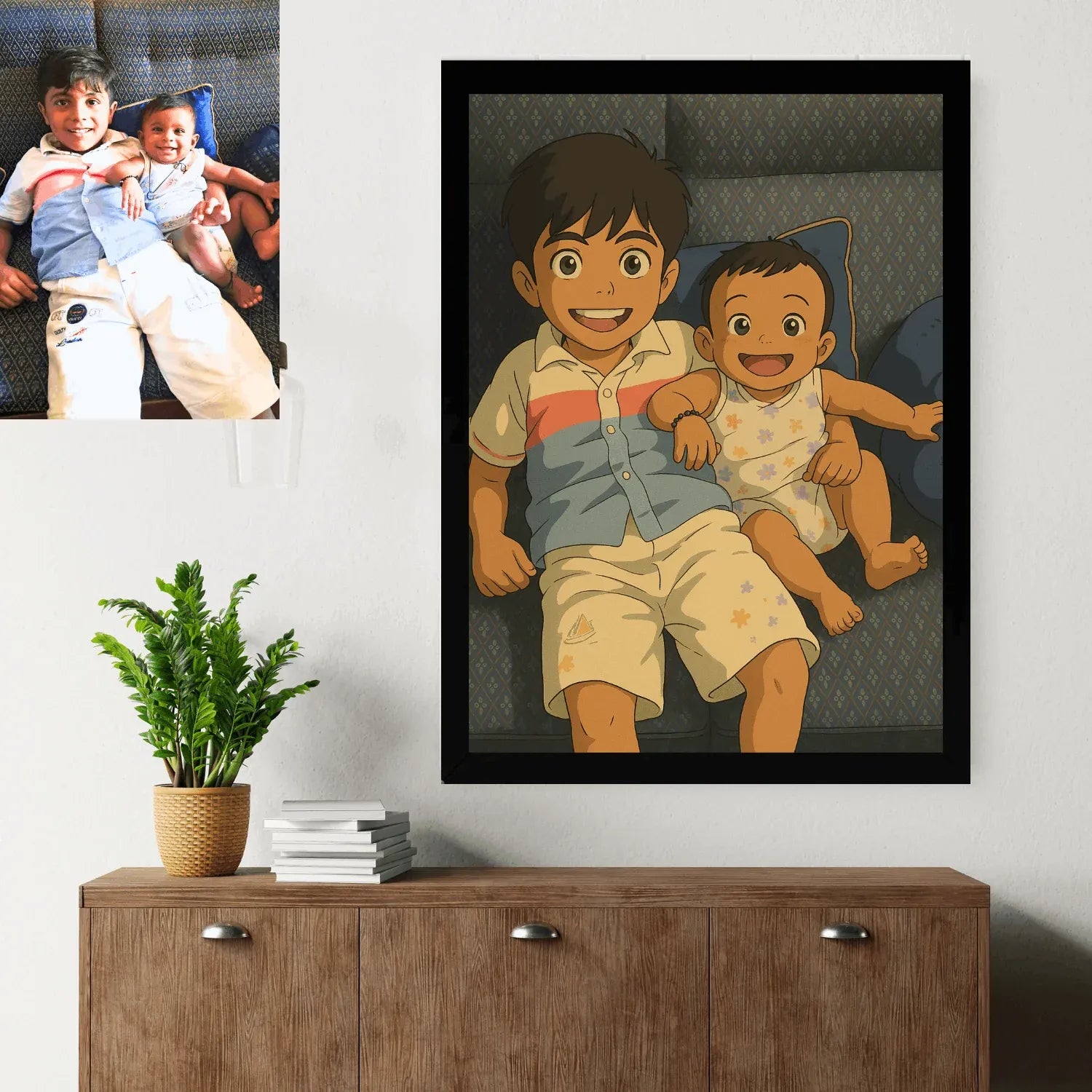 Customized Ghibli Art Photo Frame - Stitch&Gift