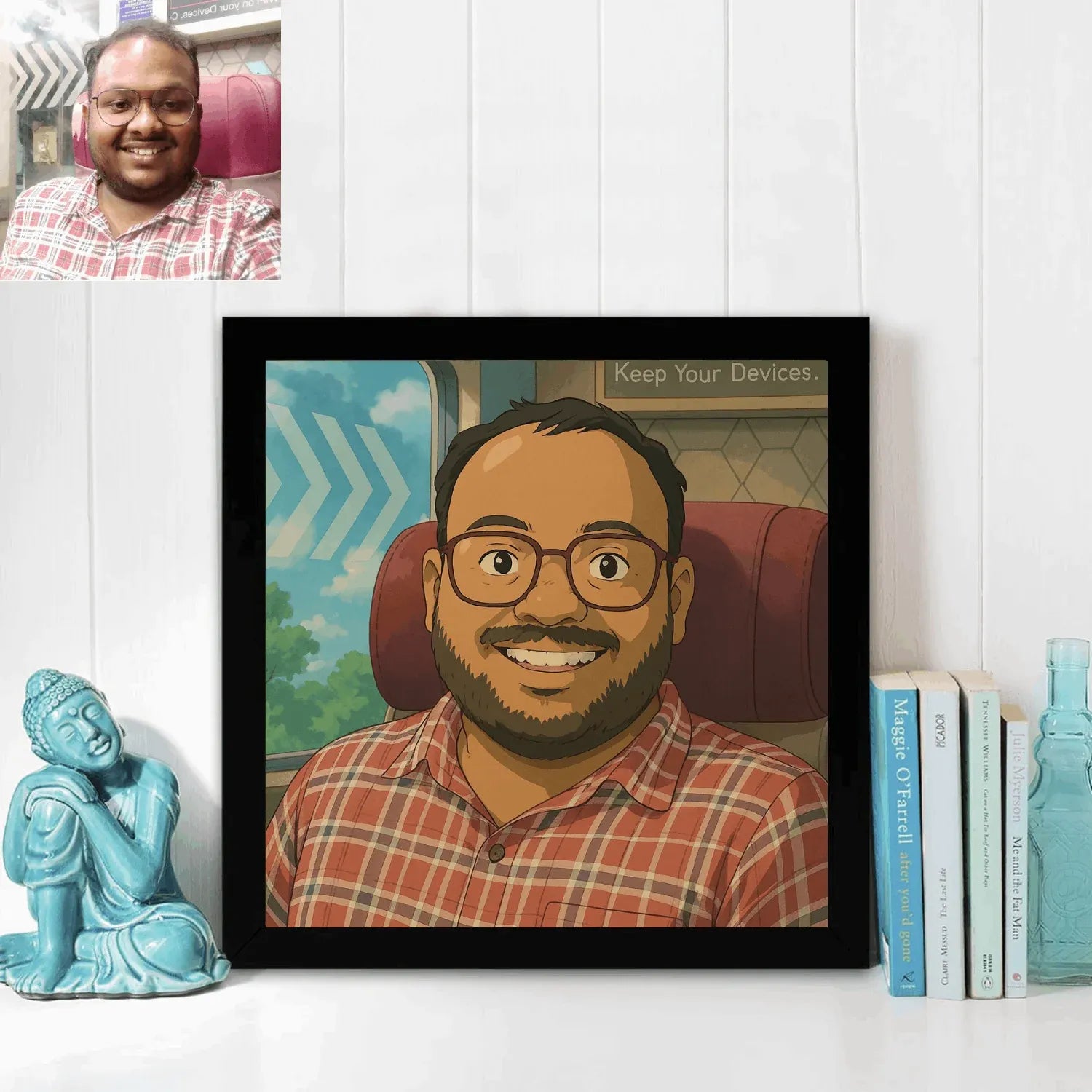 Customized Ghibli Art Photo Frame - Stitch&Gift