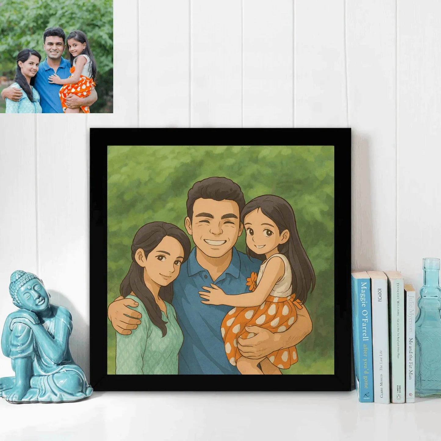 Customized Ghibli Art Photo Frame - Stitch&Gift