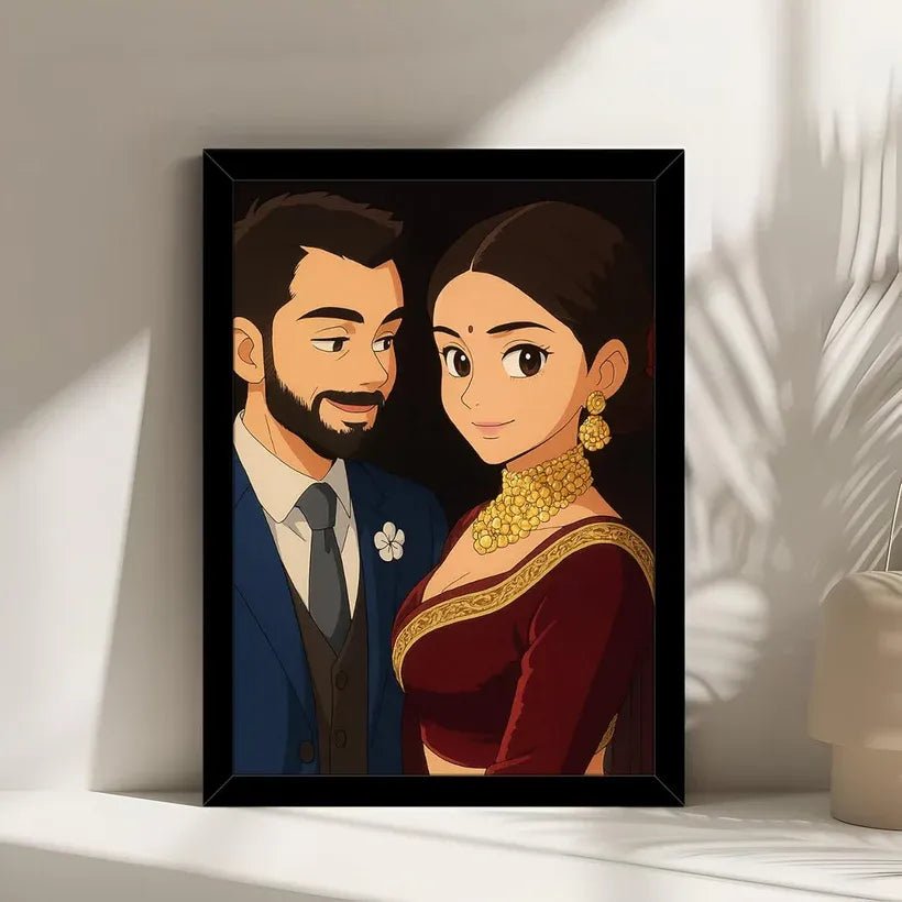 Customized Photo and Ghibli Effect Studio, Anime Style Frame, Ghibli Photo Frame Prints, Personalized Frame with Photo Upload, Customized Gift - Stitch&Gift