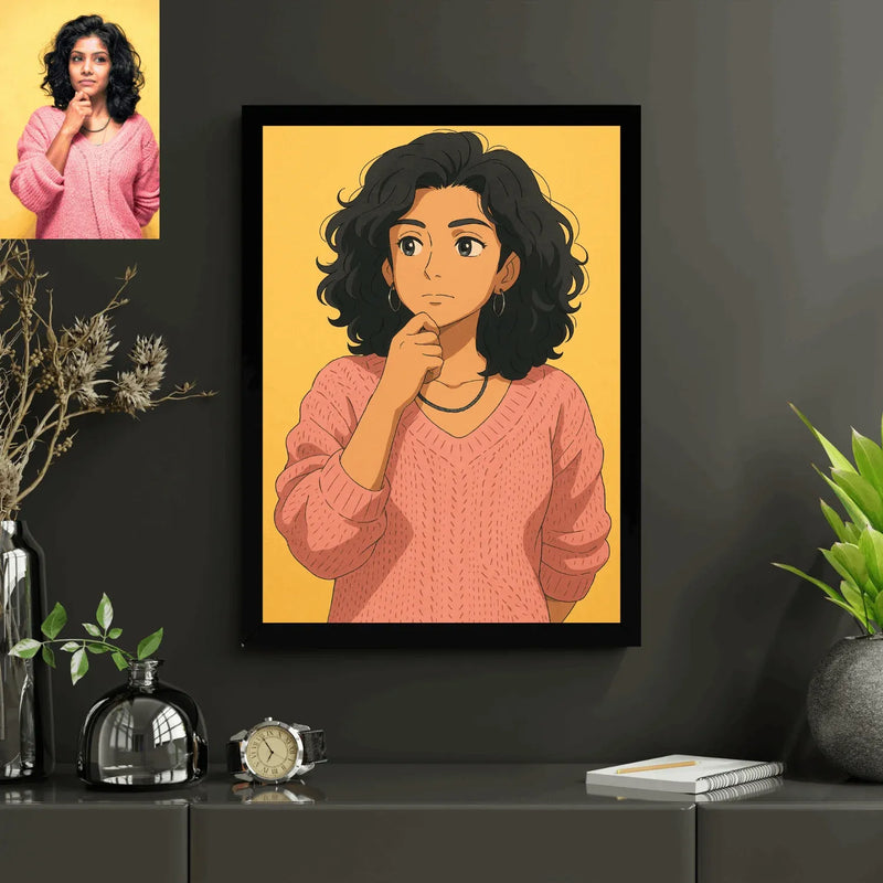 Customized Ghibli Art Photo Frame - Stitch&Gift