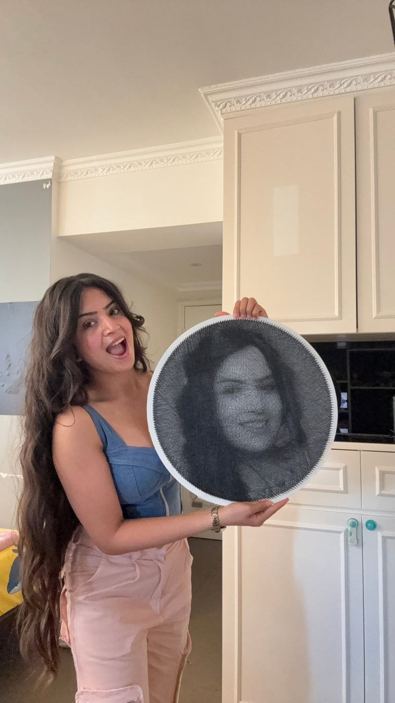 Personalized 42 cm String Art—ideal unique gift option, ready to display. - Stitch&Gift