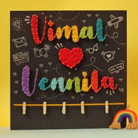 Heart Love Name Personalized String Art - Stitch&Gift