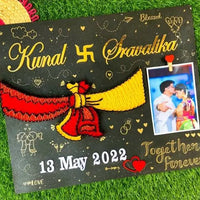 GathBandhan String Art With Couple Wedding Gift - Stitch&Gift
