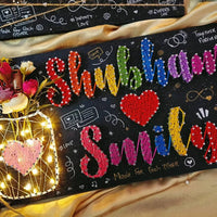 Anniversary Gift Name String art - Stitch&Gift