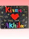 String Art Couple Name with Heart - Stitch&Gift