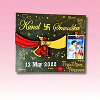 GathBandhan String Art With Couple Wedding Gift - Stitch&Gift